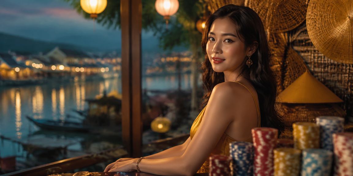 Khung cảnh giải trí tại Hội An với trò slot game